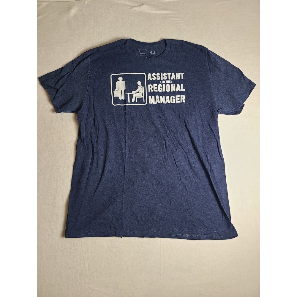 Ripple Junction The Office T-Shirt Men XL Blue Assistant to the Regional Manager